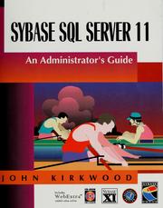 Cover of: Sybase SQL Server II: An Administrator's Guide