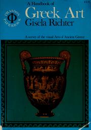 Cover of: A handbook of Greek art