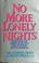 Cover of: No more lonely nights
