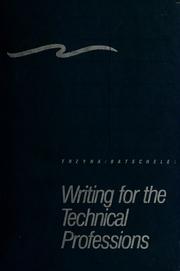Cover of: Writing for the technical professions