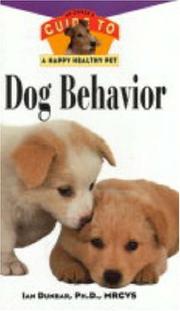 Cover of: Dog behavior by Ian Dunbar