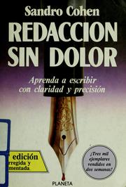 Cover of: Redacción sin dolor by Sandro Cohen