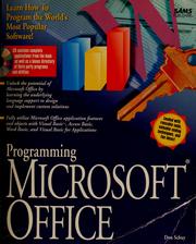 Cover of: Programming Microsoft Office