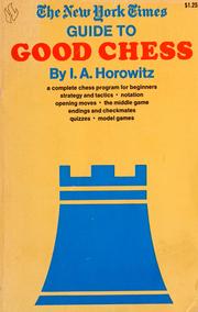 Cover of: The New York times guide to good chess