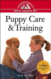 Cover of: Puppy care and training by Bardi McLennan