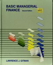 Cover of: Basic managerial finance by Gitman, Lawrence J.