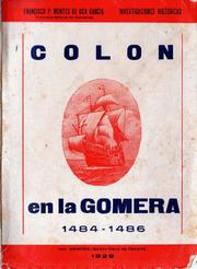 Cover of: COLON EN LA GOMERA 1484-1486. by Francisco P. Montes De Oca Garcia