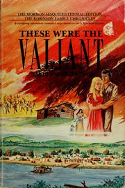 Cover of: These were the valiant