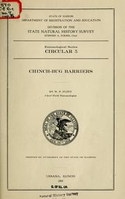 Cover of: Chinch-bug barriers