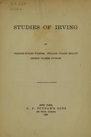 Cover of: Studies of Irving