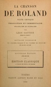 Cover of: La Chanson de Roland