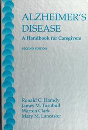 Cover of: Alzheimer's disease: a handbook for caregivers