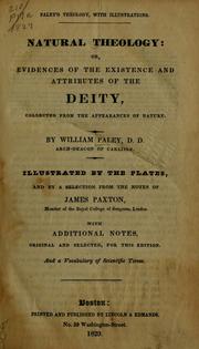 Natural theology by William Paley