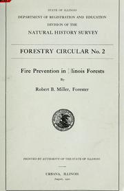 Cover of: Fire prevention in Illinois forests
