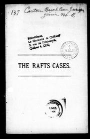 Front cover of The Rafts cases by Unknown