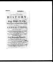 Cover of: The entertaining history of King Philip's War by Thomas Church