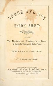 Cover of: Nurse and spy in the Union Army by S. Emma E. Edmonds