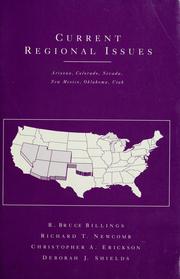 Cover of: Current regional issues: Arizona, Colorado, Nevada, New Mexico, Oklahoma, Utah
