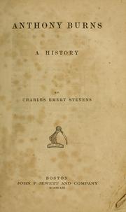 Anthony Burns by Charles Emery Stevens