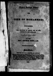 Cover of: The life of Mohammed by George Bush