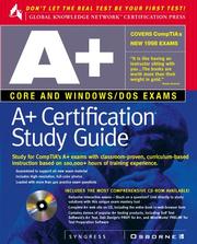 Cover of: A+ certification study guide | 