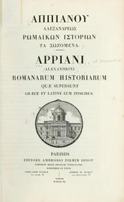 Cover of: Romanarum historiarum quae supersunt: graece et latine cum indicibus