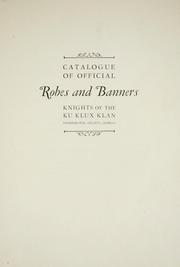 Cover of: Catalogue of offical robes and banners