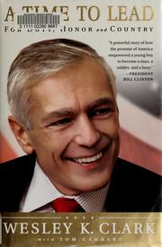 Cover of: A Time to Lead by Wesley K. Clark