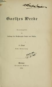 Cover of: Werke