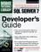 Cover of: SQL server 7 developer's guide