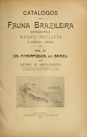 Cover of: Catalogos da fauna brazileira