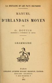 Cover of: Manuel d'irlandais moyen