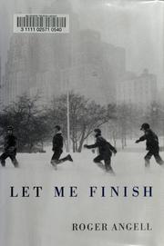 Cover of: Let me finish