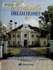 Cover of: Estate dream homes by Home Planners, inc