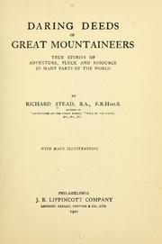 Cover of: Daring deeds of great mountaineers | Richard Stead