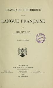 Grammaire historique de la langue française