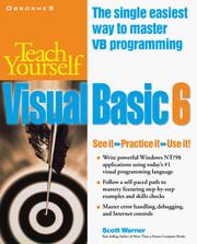 Cover of: Teach yourself Visual Basic 6