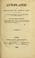 Cover of: Autoplastie, ou, Restauration des parties du corps qui ont été détruites