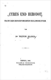 Cover of: Cyrus und Herodot nach den neugefundenen Keilinschriften