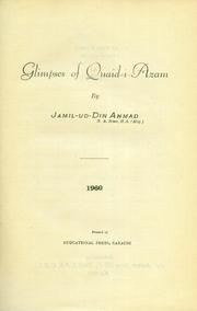 Cover of: Glimpses of Quaid-i-Azam