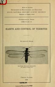 Cover of: Habits and control of termites by August Edward Miller