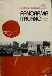 Cover of: Panorama italiano by Speroni, Charles