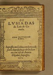Cover of: Os Lusiadas de Luis de Camões