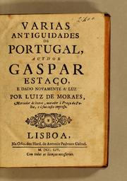 Cover of: Varias antiguidades de Portugal