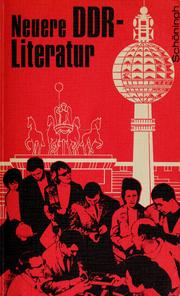 Cover of: Neuere DDR-Literatur by Hedwig Walwei-Wiegelmann