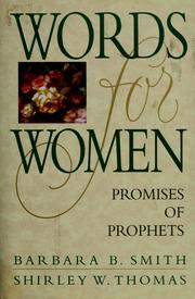 Cover of: Words for women | Barbara B. Smith