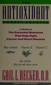 Cover of: The antioxidant pocket counter by Gail L. Becker