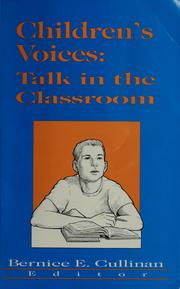 Cover of: Children's Voices: Talk in the Classroom