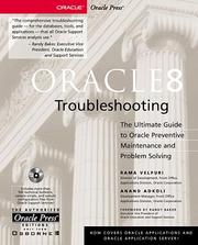 Cover of: Oracle 8 Troubleshooting by Rama Velpuri, Anand Adkoli