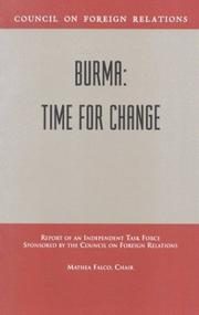 Cover of: Burma by Mathea Falco